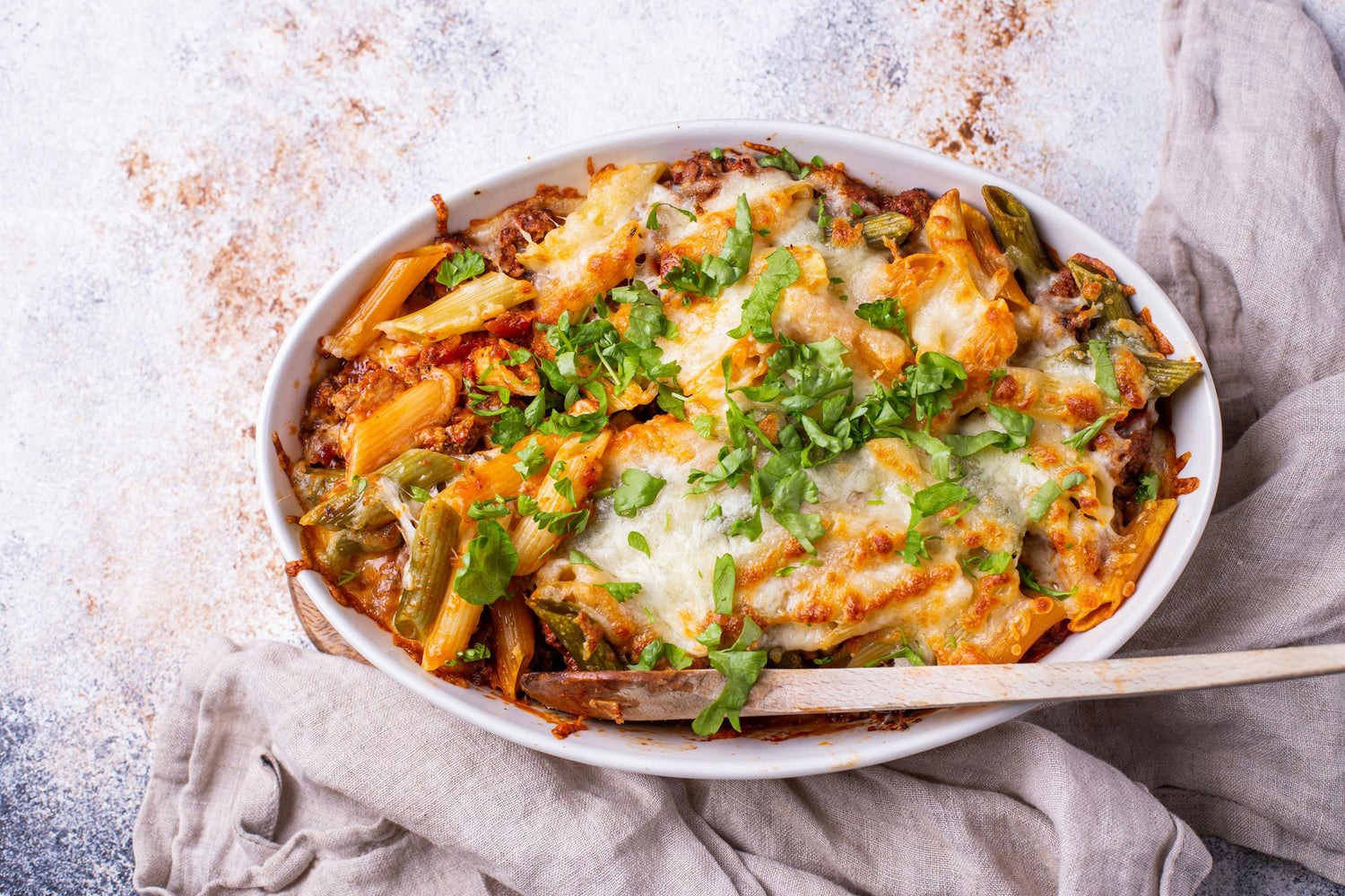 Ahjupasta hakkliha ja juustuga: Hero Image - Pos 1