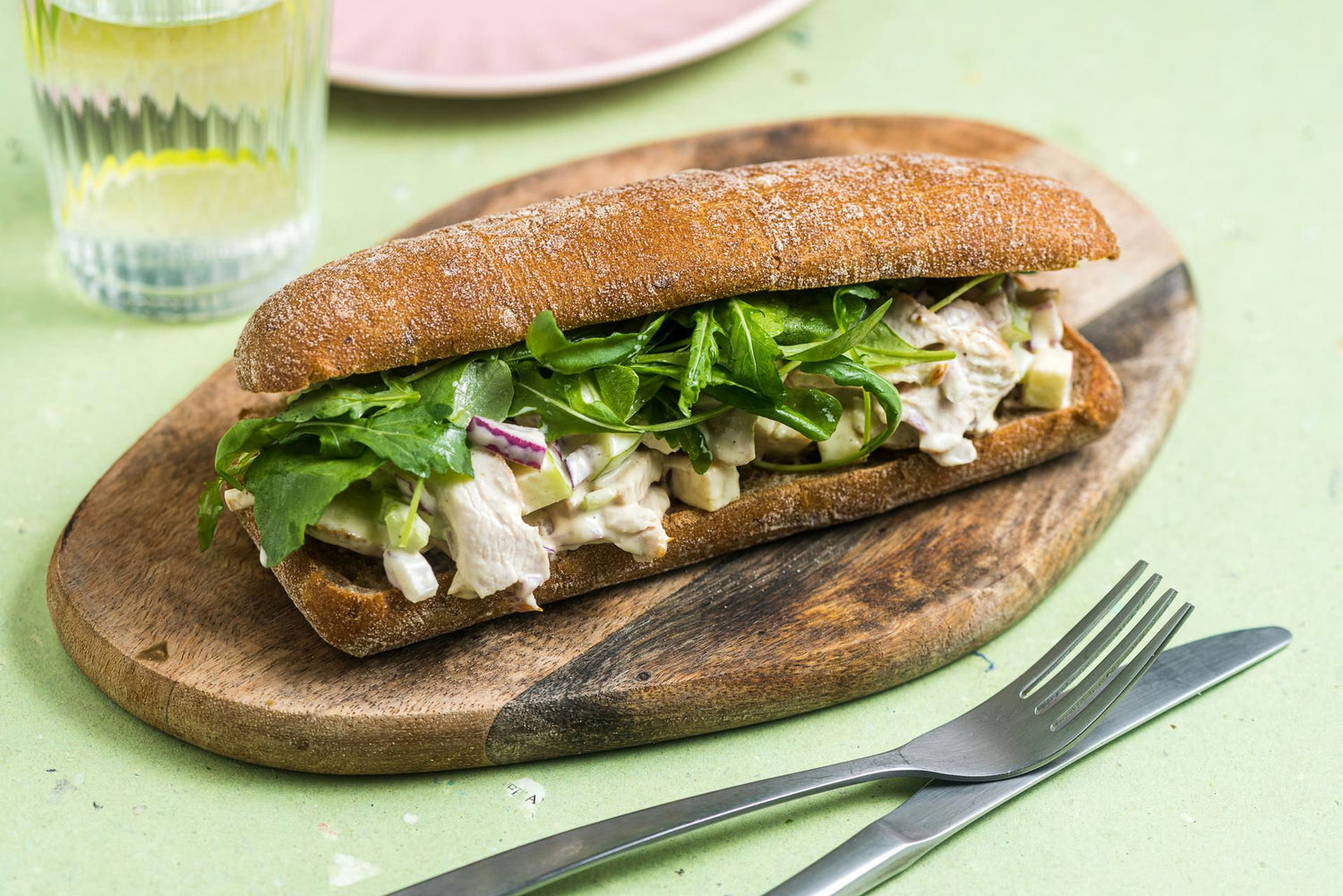 Ciabatta sandwich kanasalati ja rukolaga: Hero Image - Pos 1